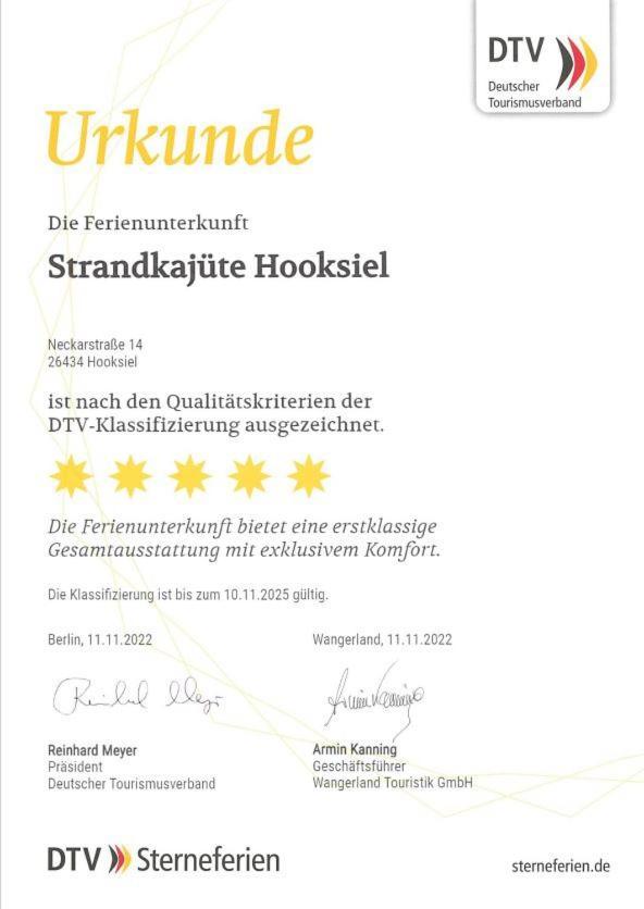 Strandkajuete Hooksiel Schillig Exterior foto
