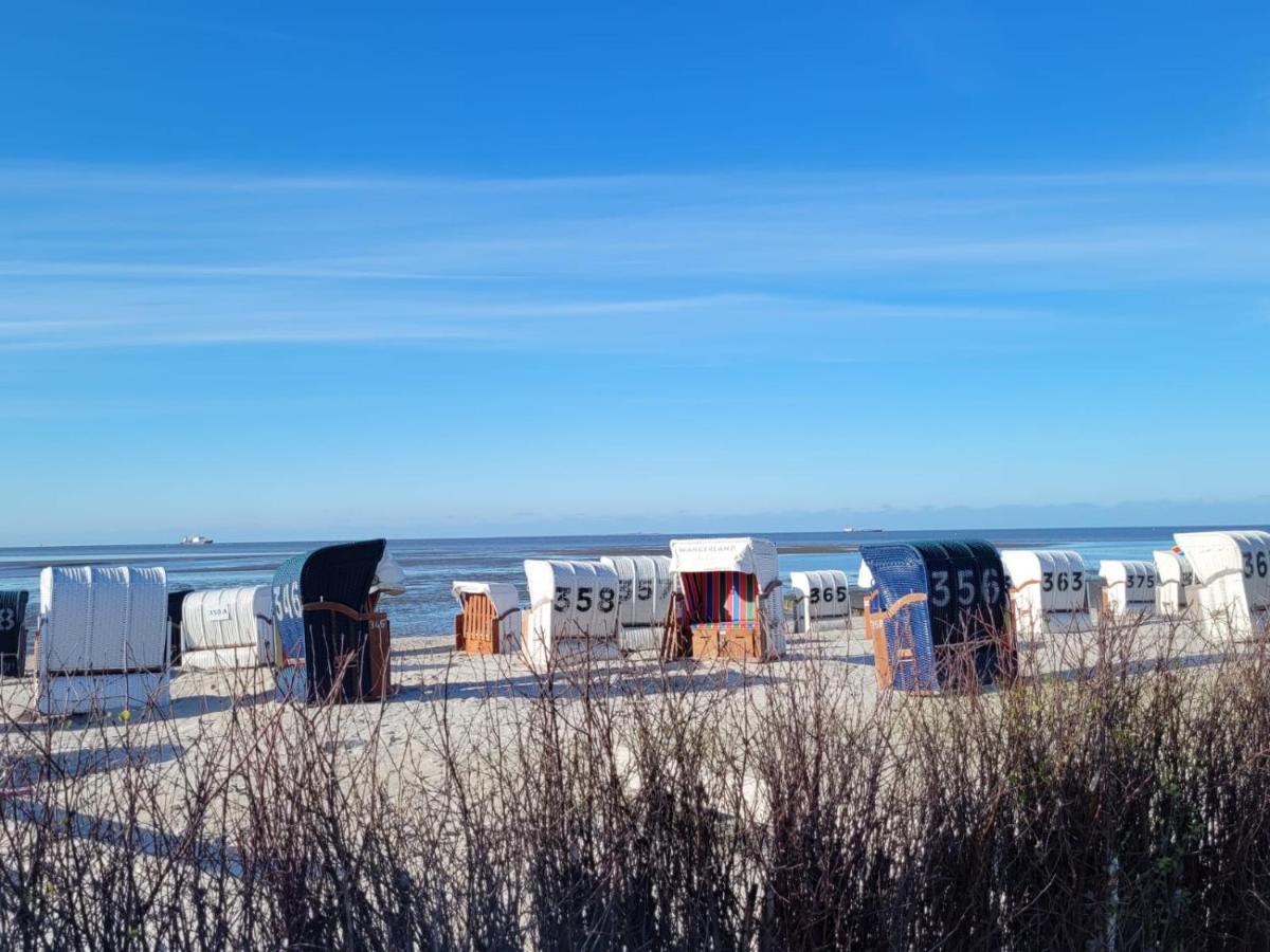 Strandkajuete Hooksiel Schillig Exterior foto