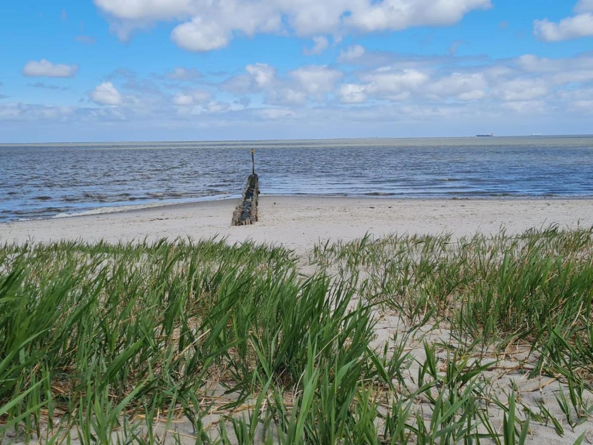 Strandkajuete Hooksiel Schillig Exterior foto